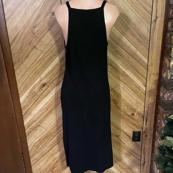 Old Navy Women’ XL Black Ribbed Tank Top Midi Dress - Picture 5 of 6